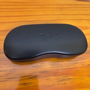 Ray Ban Eyeglasses Case Sunglasses‎ Holder Protector Black Clamshell Authentic